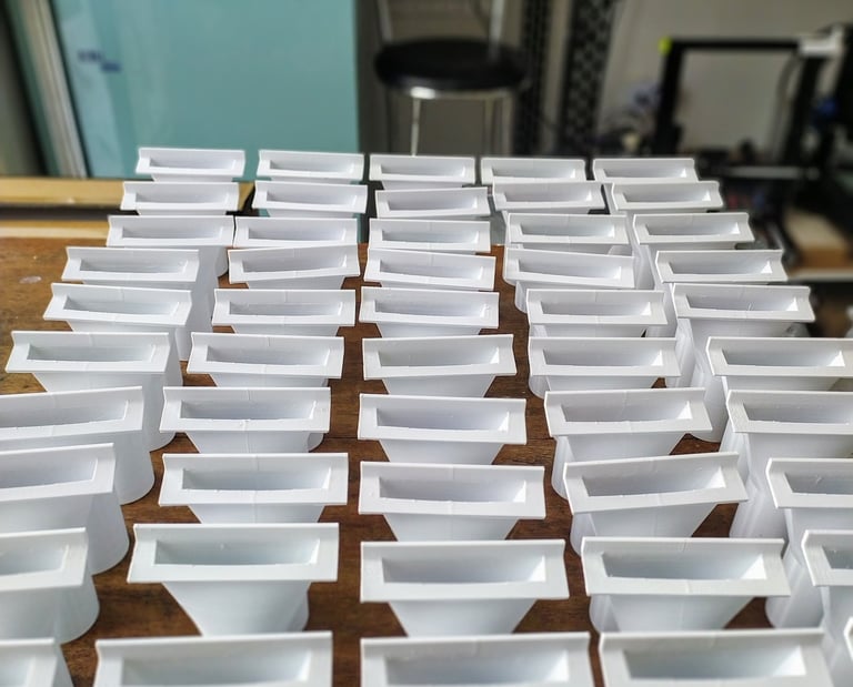 Lote de suportes para equipamento laboratorial